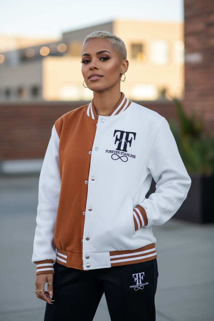 Two-Tone Titan Varsity Jacket